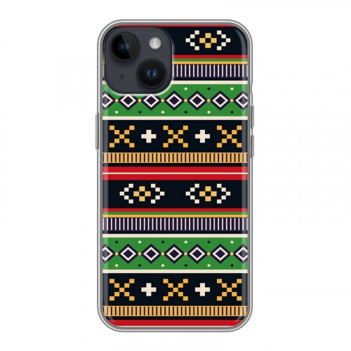 Дизайнерский пластиковый чехол для Iphone 14 Этнические мотивы