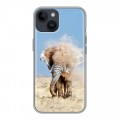 Дизайнерский пластиковый чехол для Iphone 14 Слоны