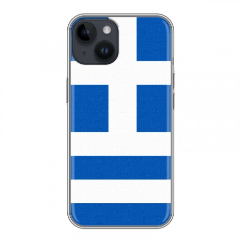 Дизайнерский пластиковый чехол для Iphone 14 Флаг Греции