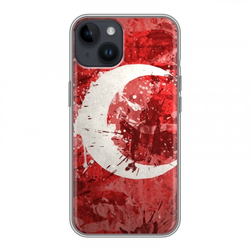 Дизайнерский пластиковый чехол для Iphone 14 Флаг Турции