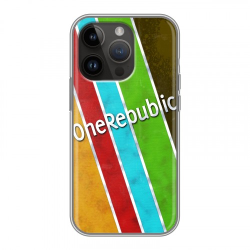 Дизайнерский силиконовый чехол для Iphone 14 Pro OneRepublic