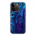 Дизайнерский силиконовый чехол для Iphone 14 Pro Размытые краски