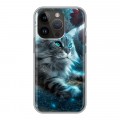 Дизайнерский силиконовый чехол для Iphone 14 Pro Кошки