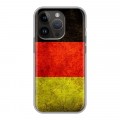 Дизайнерский силиконовый чехол для Iphone 14 Pro Флаг Германии