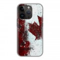 Дизайнерский силиконовый чехол для Iphone 14 Pro Флаг Канады