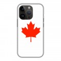 Дизайнерский силиконовый чехол для Iphone 14 Pro Флаг Канады