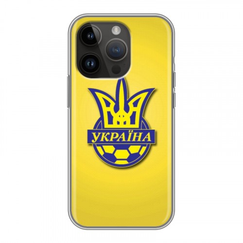 Дизайнерский силиконовый чехол для Iphone 14 Pro Флаг Украины