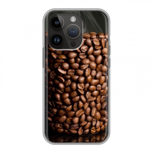 Дизайнерский силиконовый чехол для Iphone 14 Pro Кофе напиток