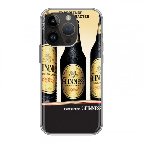 Дизайнерский силиконовый чехол для Iphone 14 Pro Guinness
