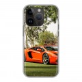 Дизайнерский силиконовый чехол для Iphone 14 Pro Lamborghini