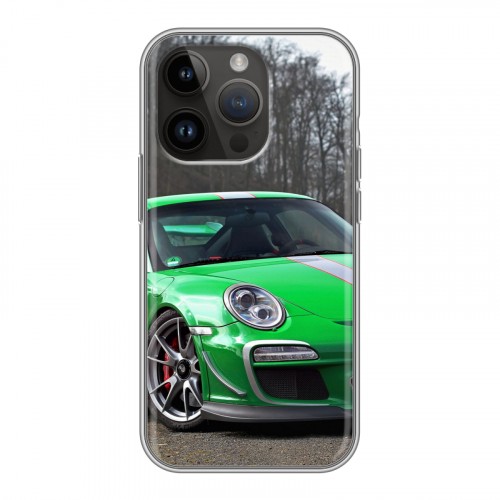 Дизайнерский силиконовый чехол для Iphone 14 Pro Porsche