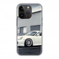 Дизайнерский силиконовый чехол для Iphone 14 Pro Porsche