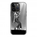 Дизайнерский силиконовый чехол для Iphone 14 Pro Майкл Джексон