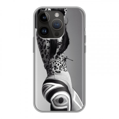 Дизайнерский силиконовый чехол для Iphone 14 Pro Ники Минаж