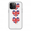Дизайнерский силиконовый с усиленными углами чехол для Iphone 14 Pro Max British love