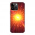 Дизайнерский силиконовый с усиленными углами чехол для Iphone 14 Pro Max Солнце