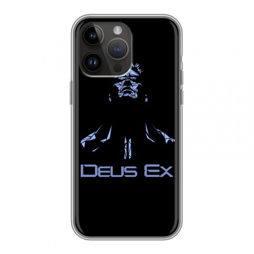Дизайнерский силиконовый чехол для Iphone 14 Pro Max Deus ex