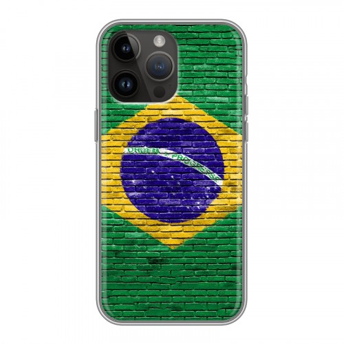 Дизайнерский пластиковый чехол для Iphone 14 Pro Max Флаг Бразилии