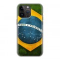 Дизайнерский силиконовый чехол для Iphone 14 Pro Max Флаг Бразилии