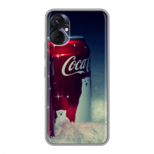 Дизайнерский пластиковый чехол для Tecno Spark 9 Pro Coca-cola