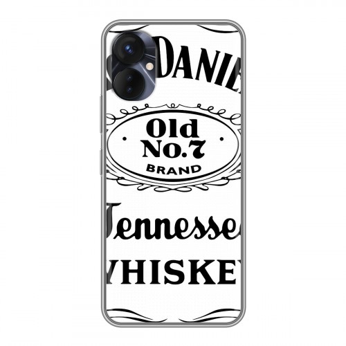 Дизайнерский силиконовый с усиленными углами чехол для Tecno Spark 9 Pro Jack Daniels