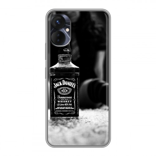 Дизайнерский силиконовый с усиленными углами чехол для Tecno Spark 9 Pro Jack Daniels