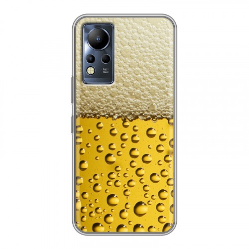 Дизайнерский силиконовый чехол для Infinix Note 12 Пузырьки пива