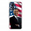 Дизайнерский силиконовый чехол для Infinix Note 12 Барак Обама