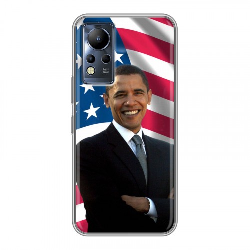 Дизайнерский силиконовый чехол для Infinix Note 12 Барак Обама