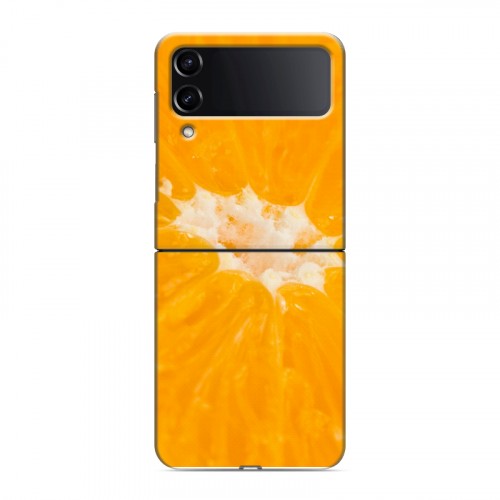 Дизайнерский пластиковый чехол для Samsung Galaxy Z Flip 4 Апельсины