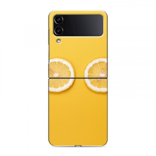 Дизайнерский пластиковый чехол для Samsung Galaxy Z Flip 4 Лимон