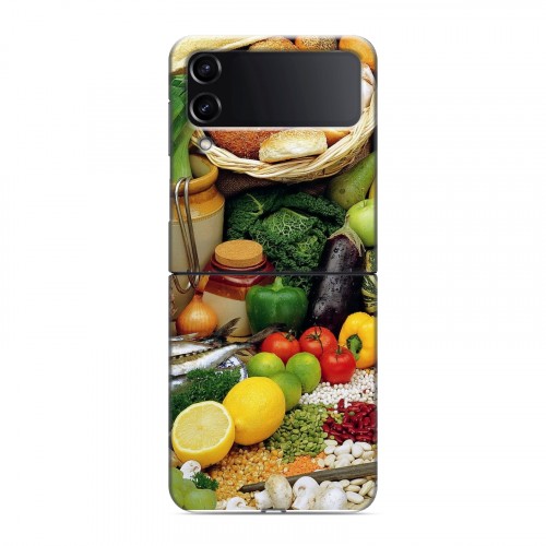 Дизайнерский пластиковый чехол для Samsung Galaxy Z Flip 4 Овощи
