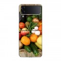 Дизайнерский пластиковый чехол для Samsung Galaxy Z Flip 4 Овощи
