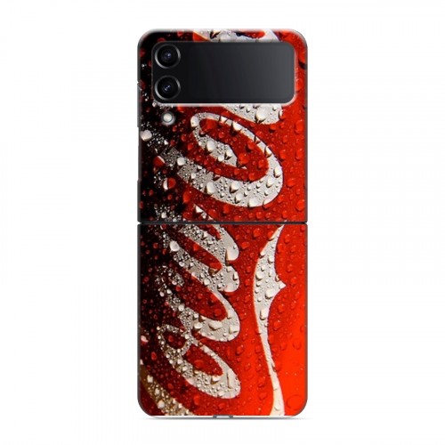 Дизайнерский пластиковый чехол для Samsung Galaxy Z Flip 4 Coca-cola
