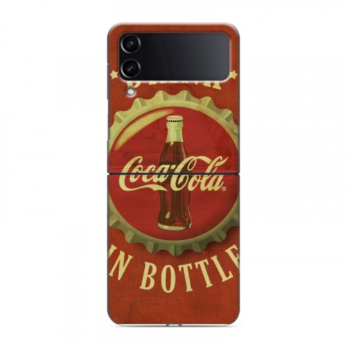 Дизайнерский пластиковый чехол для Samsung Galaxy Z Flip 4 Coca-cola
