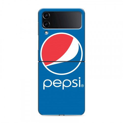 Дизайнерский пластиковый чехол для Samsung Galaxy Z Flip 4 Pepsi