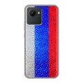 Дизайнерский силиконовый с усиленными углами чехол для Realme C30 Российский флаг