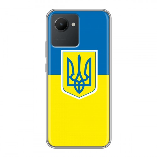 Дизайнерский силиконовый чехол для Realme C30 Флаг Украины