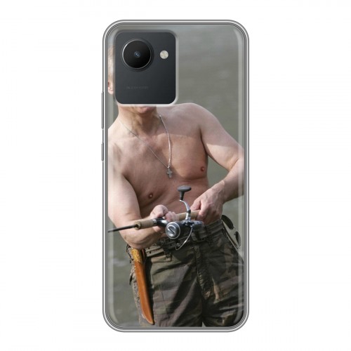 Дизайнерский силиконовый с усиленными углами чехол для Realme C30 В.В.Путин