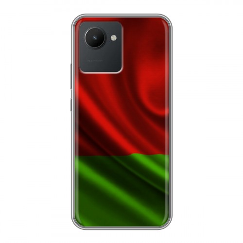 Дизайнерский силиконовый чехол для Realme C30 Флаг Белоруссии