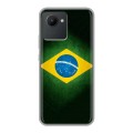 Дизайнерский силиконовый чехол для Realme C30 Флаг Бразилии