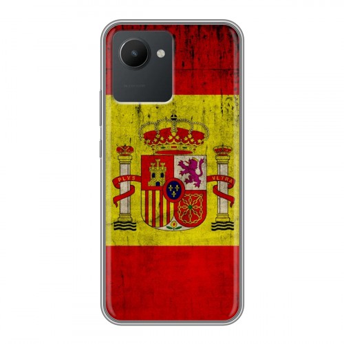 Дизайнерский силиконовый чехол для Realme C30 Флаг Испании