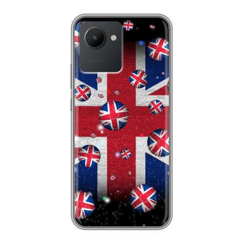 Дизайнерский пластиковый чехол для Realme C30 Флаг Британии