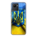 Дизайнерский пластиковый чехол для Realme C30 Флаг Украины