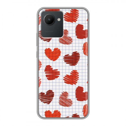 Дизайнерский силиконовый чехол для Realme C30 День Святого Валентина