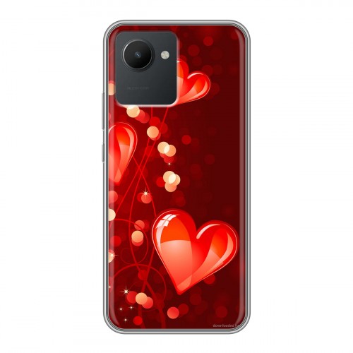 Дизайнерский силиконовый чехол для Realme C30 День Святого Валентина