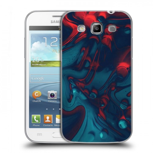 Дизайнерский пластиковый чехол для Samsung Galaxy Win Размытые краски