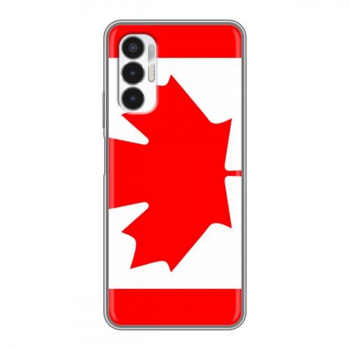 Дизайнерский силиконовый с усиленными углами чехол для Tecno Pova 3 Флаг Канады