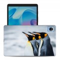 Дизайнерский силиконовый чехол для Realme Pad Mini Пингвины