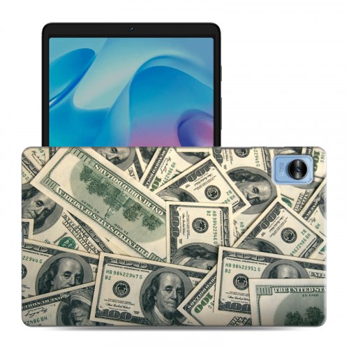 Дизайнерский силиконовый с усиленными углами чехол для Realme Pad Mini Текстуры денег
